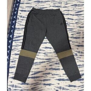 Adidas Grey and Green Sweatpants